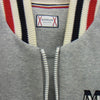 MONCLER GAMME BLEU モンクレール ガムブルー D13918410950 80374 MAGLIA CARDIGAN スウェット ナイロン 切替 ジャケット グレー系 M【中古】