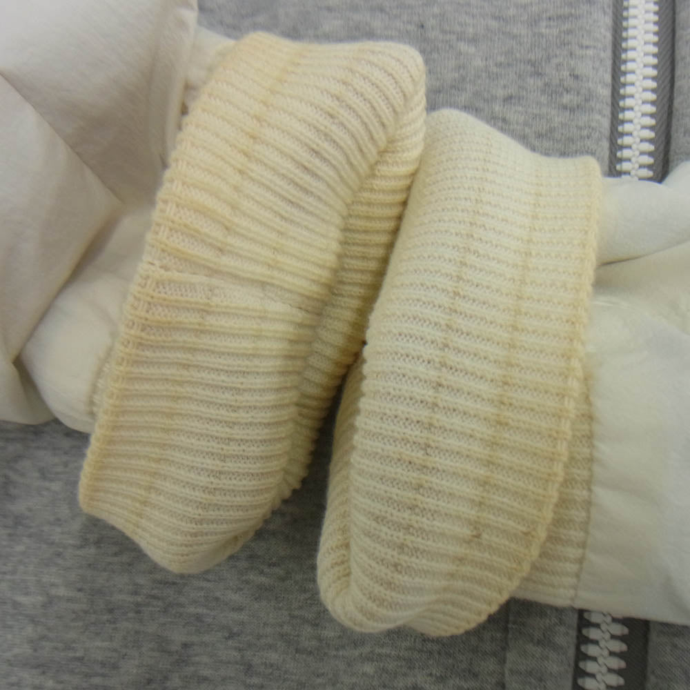 MONCLER GAMME BLEU モンクレール ガムブルー D13918410950 80374 MAGLIA CARDIGAN スウェット ナイロン 切替 ジャケット グレー系 M【中古】