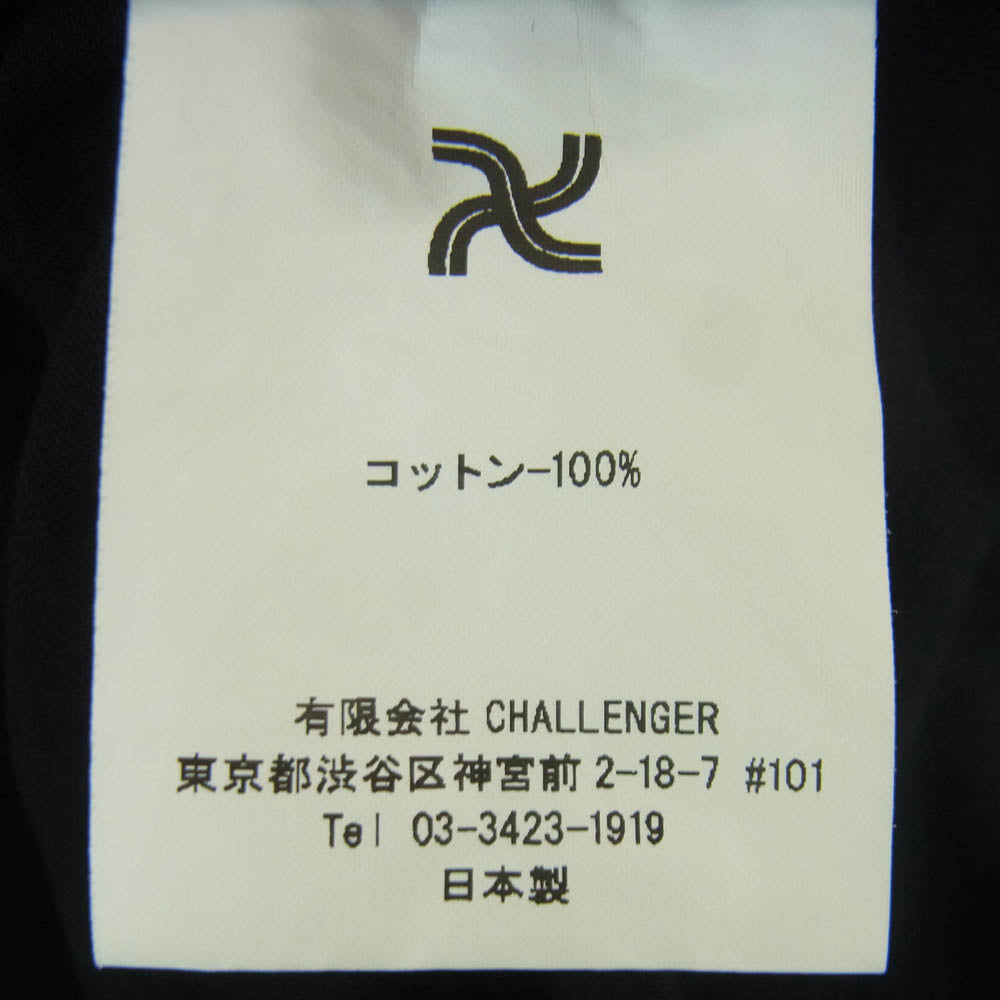 CHALLENGER チャレンジャー BANDANA POCKET TEE バンダナ ポケット 半袖 Tシャツ 日本製 ブラック系 XL【中古】