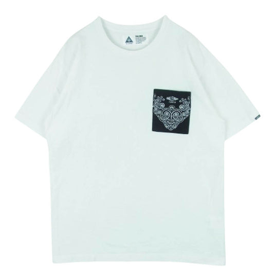 CHALLENGER チャレンジャー BANDANA POCKET TEE バンダナ ポケット 半袖 Tシャツ 日本製 ホワイト系 XL【中古】