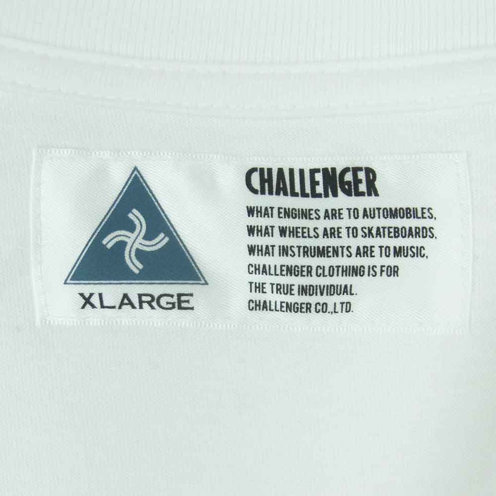 CHALLENGER チャレンジャー BANDANA POCKET TEE バンダナ ポケット 半袖 Tシャツ 日本製 ホワイト系 XL【中古】