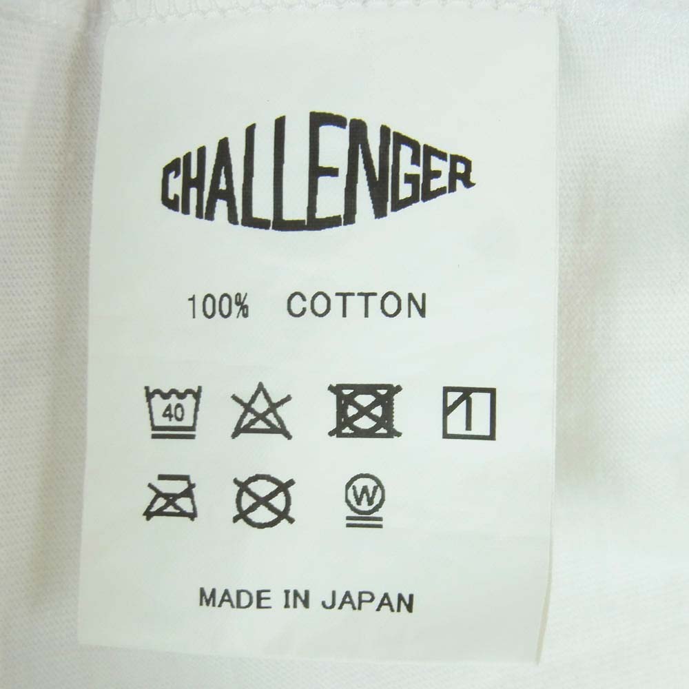 CHALLENGER チャレンジャー BANDANA POCKET TEE バンダナ ポケット 半袖 Tシャツ 日本製 ホワイト系 XL【中古】
