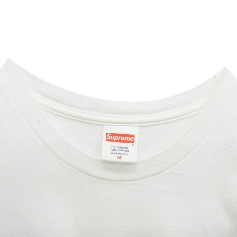 Supreme シュプリーム 22SS Classic Logo Tee クラシックロゴ 半袖Tシャツ オフホワイト系 M【中古】