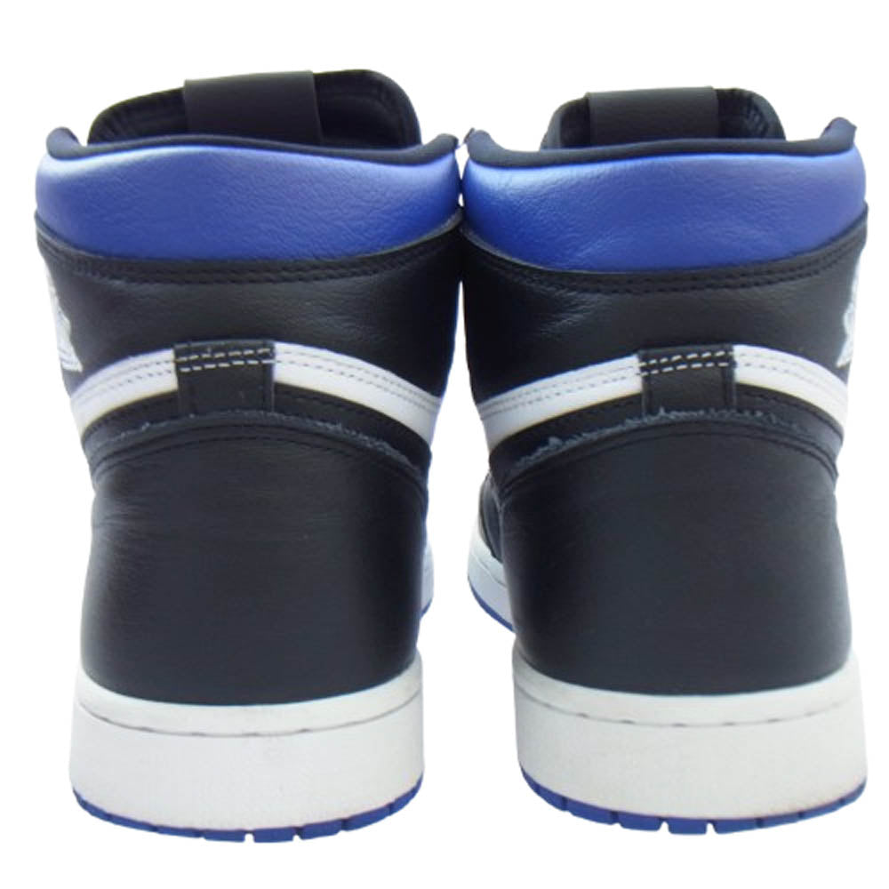 NIKE ナイキ 555088-041 Air Jordan 1 Retro High OG Royal Toe エアジョーダン 1 レトロ ハイ ロイヤルトゥ スニーカー ホワイト系 ブラック系 ブルー系 27cm【中古】