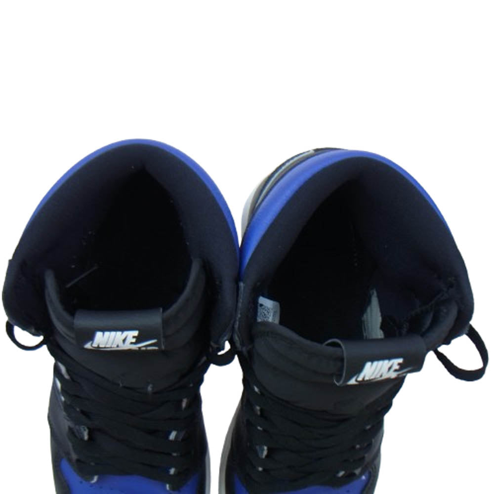 NIKE ナイキ 555088-041 Air Jordan 1 Retro High OG Royal Toe エアジョーダン 1 レトロ ハイ ロイヤルトゥ スニーカー ホワイト系 ブラック系 ブルー系 27cm【中古】