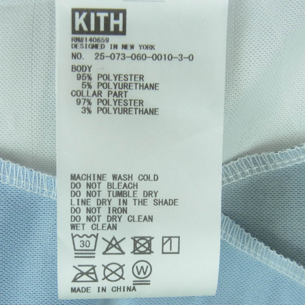 KITH キス Kith Tokyo 5 Year Anniversary Jason II Soccer Top 5周年 半袖 ゲームシャツ ホワイト系 ブルー系 M【中古】