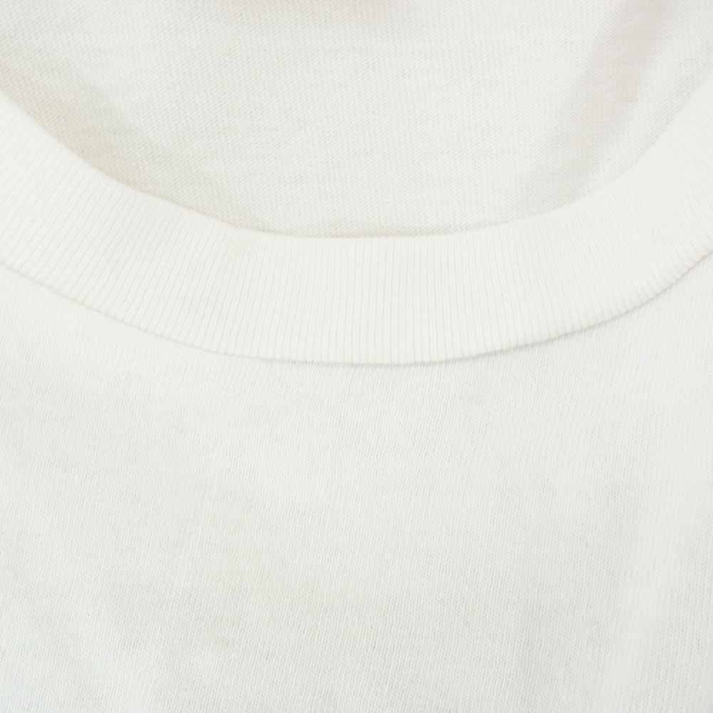 SAINT MICHAEL セントマイケル 23AW SM-A23-0000-C10 FS_SS T-SHIRT / CONSUME FORSOMEONE フォーサムワン ヴィンテージ加工 半袖Tシャツ ホワイト系 XL【中古】