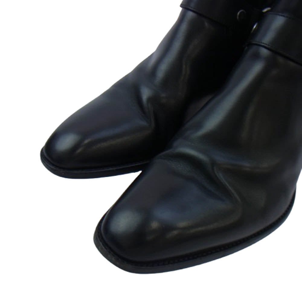 SAINT LAURENT サンローラン 443190 AQS00 Wyatt Harness Ring Boot ワイアットハーネス リングブーツ ブラック系 42【中古】