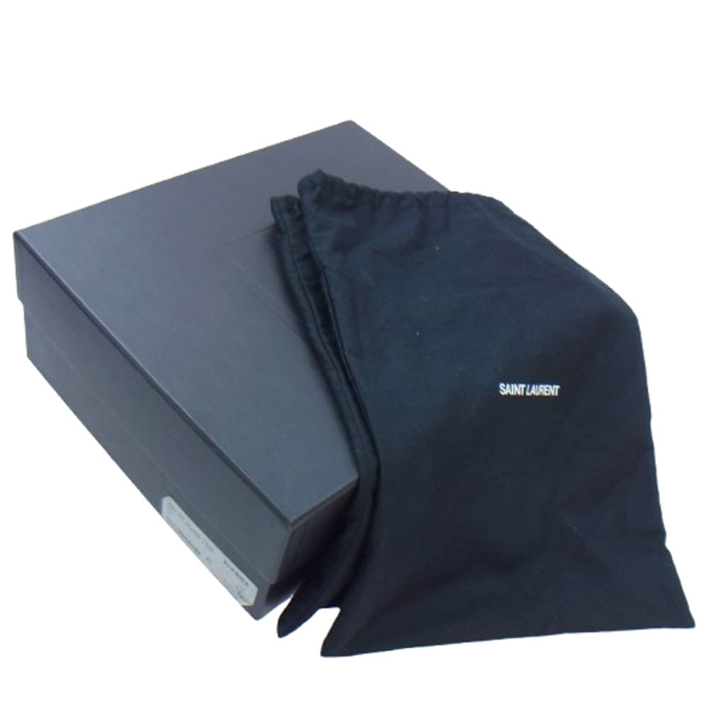 SAINT LAURENT サンローラン 443190 AQS00 Wyatt Harness Ring Boot ワイアットハーネス リングブーツ ブラック系 42【中古】