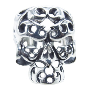 TENDERLOIN テンダーロイン T-SKULL BORNEO RING ボルネオ スカル リング シルバー【新品仕上加工済】 シルバー系 約19.5号【美品】【中古】