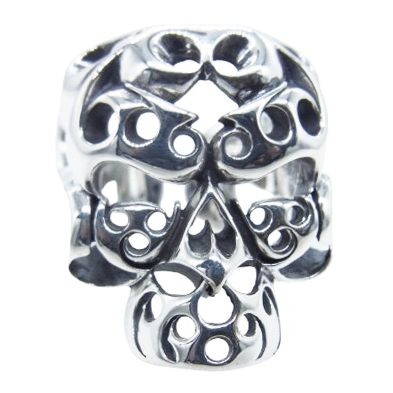 TENDERLOIN テンダーロイン T-SKULL BORNEO RING ボルネオ スカル リング シルバー【新品仕上加工済】 シルバー系 約19.5号【美品】【中古】