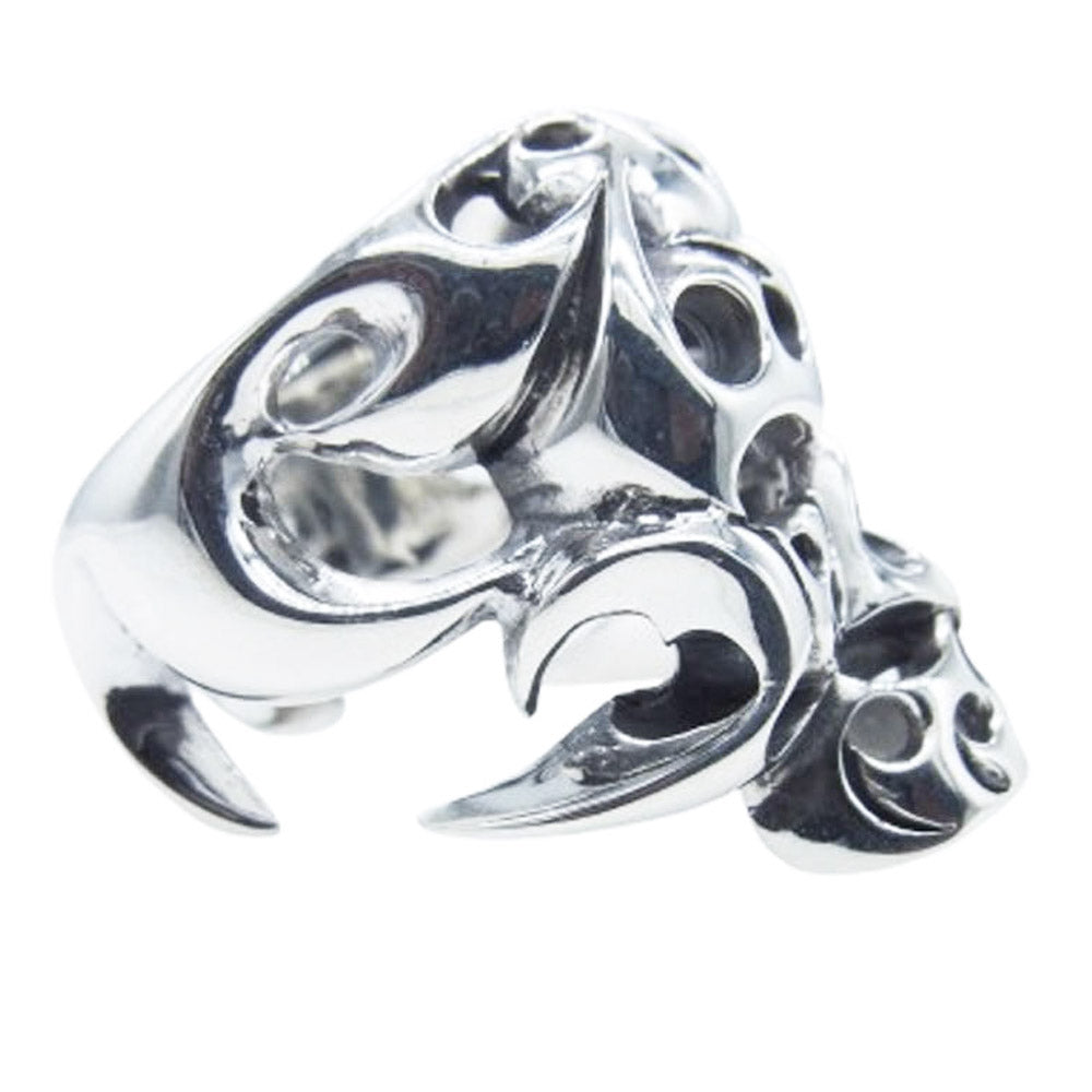 TENDERLOIN テンダーロイン T-SKULL BORNEO RING ボルネオ スカル リング シルバー【新品仕上加工済】 シルバー系 約19.5号【美品】【中古】
