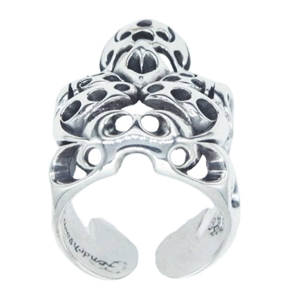 TENDERLOIN テンダーロイン T-SKULL BORNEO RING ボルネオ スカル リング シルバー【新品仕上加工済】 シルバー系 約19.5号【美品】【中古】