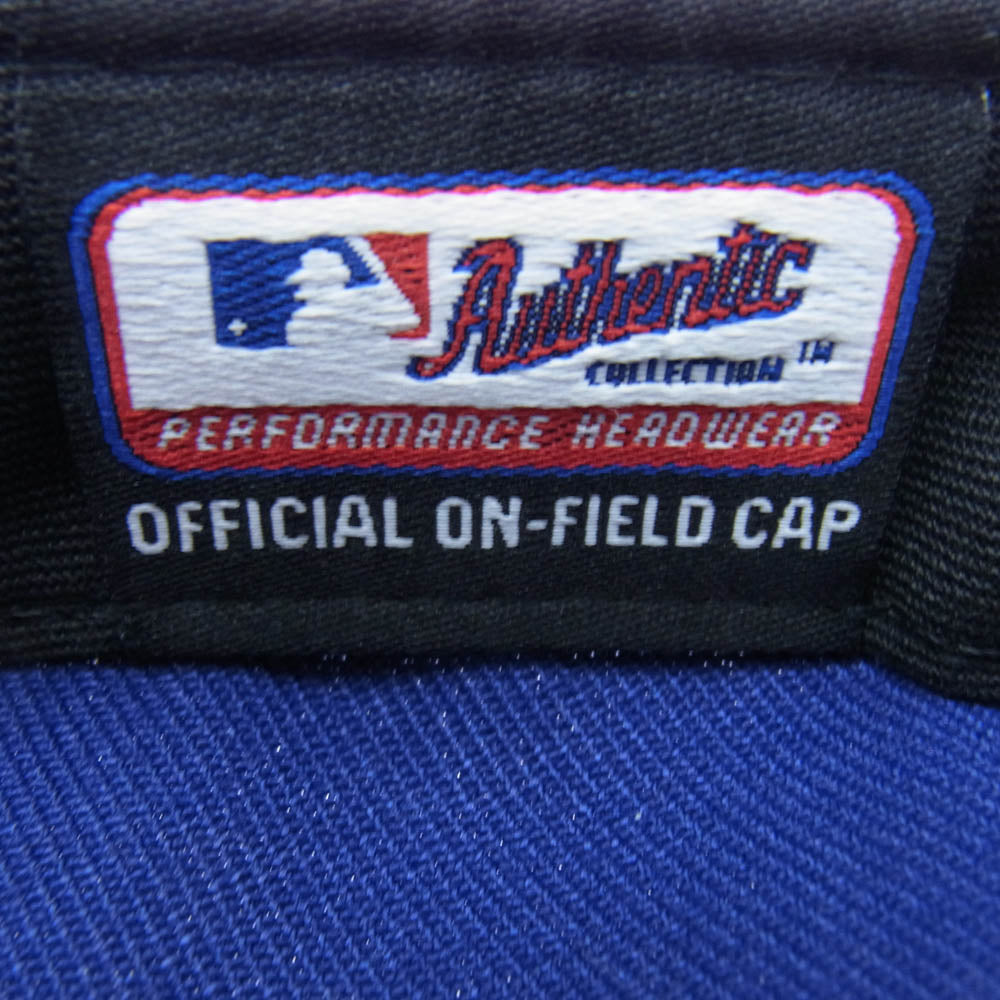 NEW ERA ニューエラ 59FIFTY Los Angeles Dodgers LA刺繍ロゴ ロサンゼルス ドジャーズ BB CAP ベースボール キャップ ブルー系 59.6cm【中古】