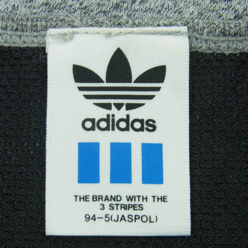 adidas アディダス ADS-6312 90s ヴィンテージ デサント メッシュ 切替し フットボート 半袖 Tシャツ グレー系 ブラック系 L【中古】