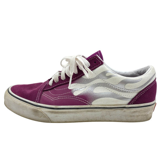 VANS バンズ 507698 OLD SKOOL FLAME DARK PURPLE オールドスクール ファイヤーパターン ローカット スニーカー パープル系 26cm【中古】