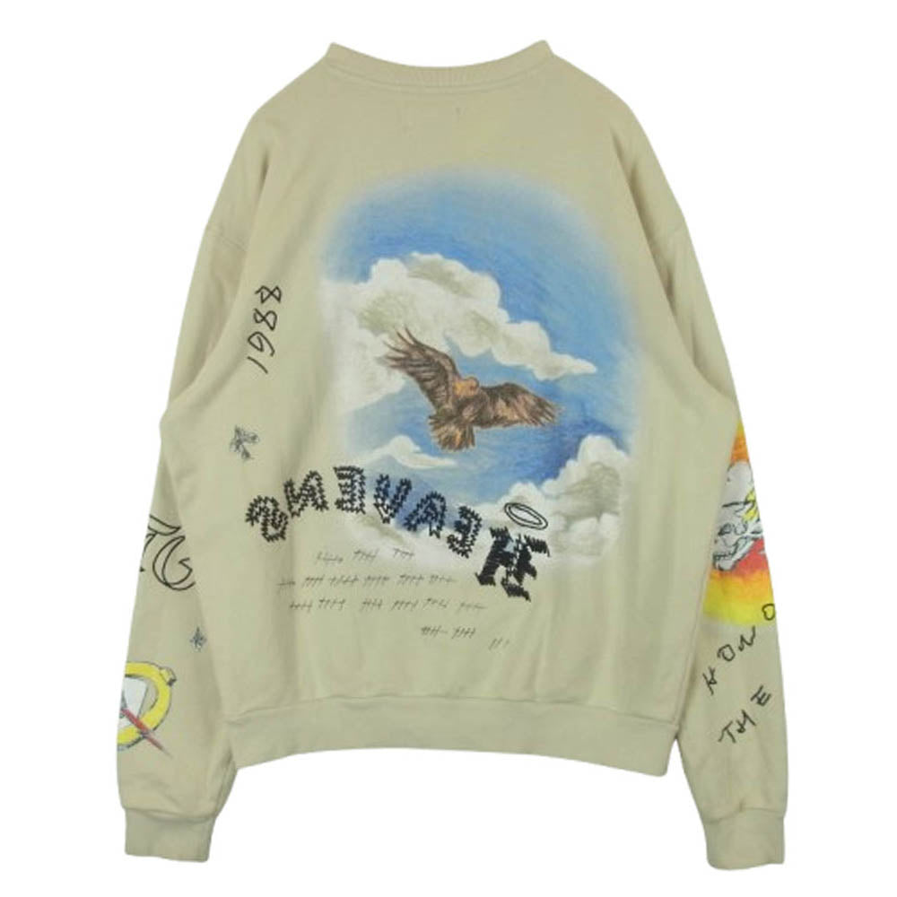 オナーザギフト クルーネック スウェット トレーナー コットン 中国製 ベージュ系 L【中古】