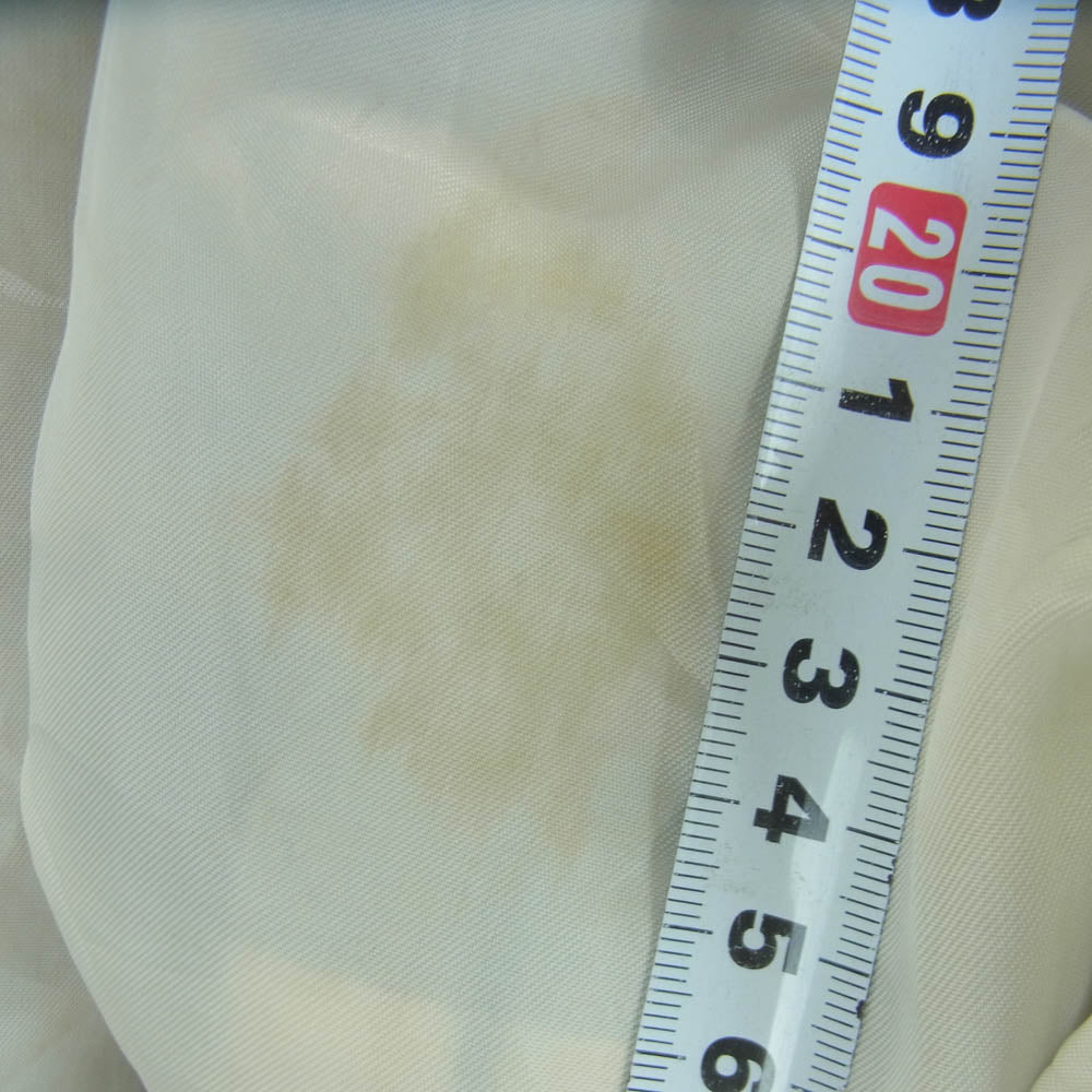 YVES SAINT LAURENT イヴサンローラン pour homme チェック柄 ブルゾン ジャケット ブラック系 イエロー系 95【中古】