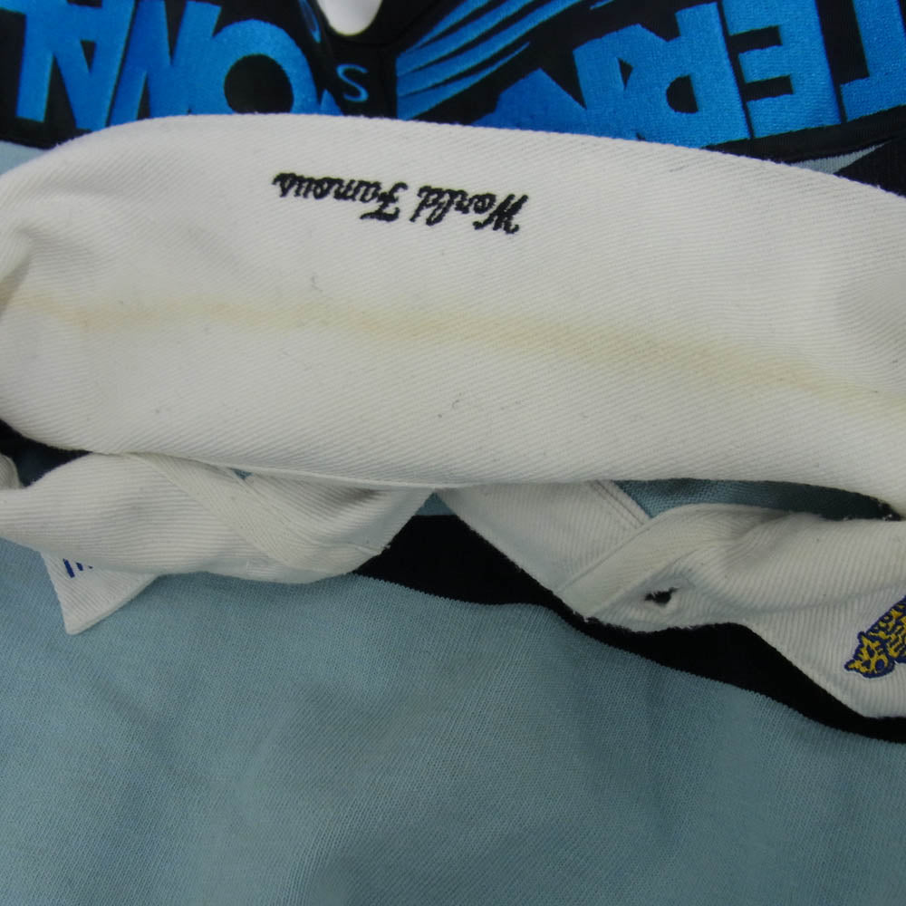 Supreme シュプリーム 22SS Stripe Rugby ストライプ ラガー 長袖 ポロシャツ ラガーシャツ ブラック系 ライトブルー系 M【中古】