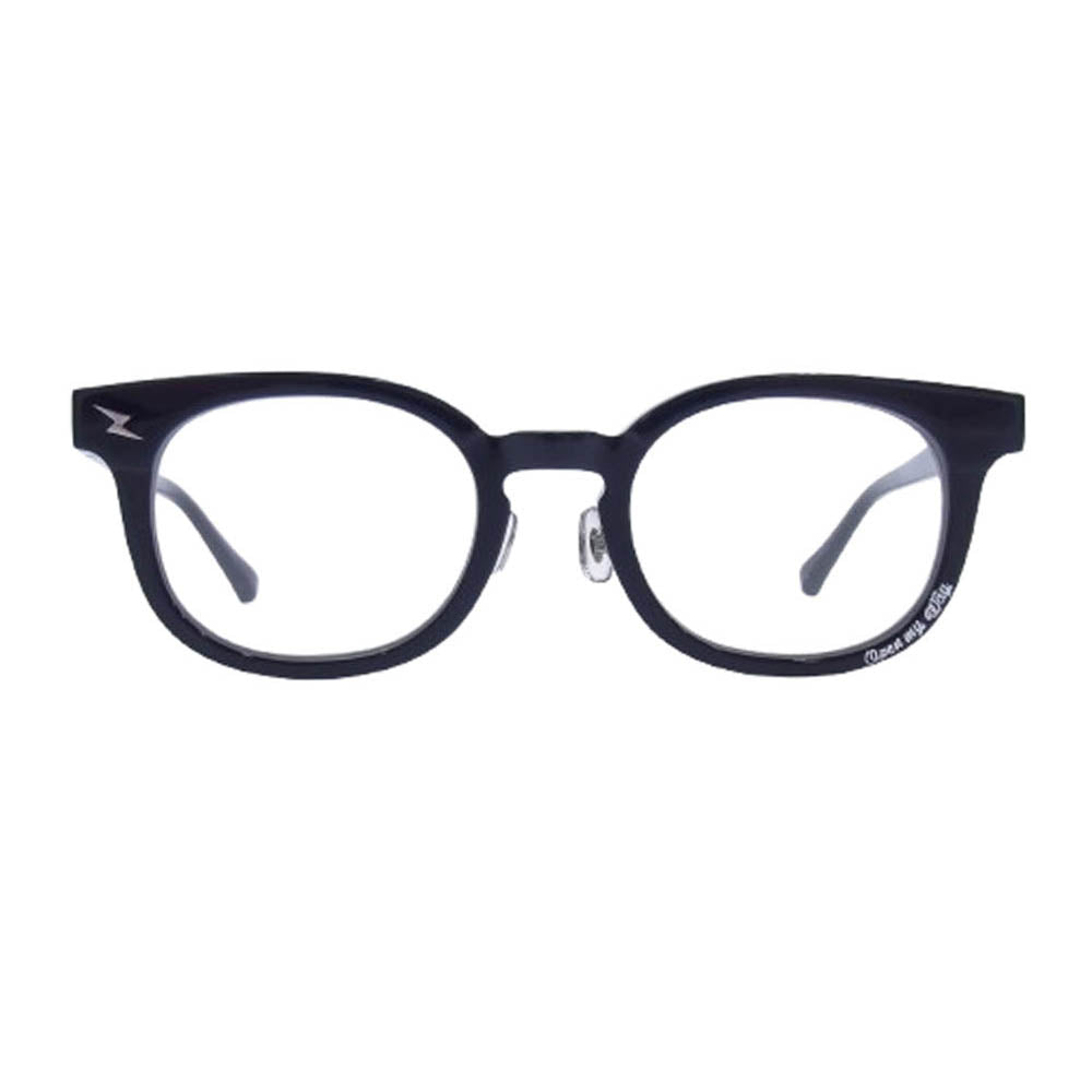 N.S.H エヌエスエイチ made in shibuya Open my way 2 フラットレンズ サングラス アイウェア クリアレンズ ブラック系【中古】