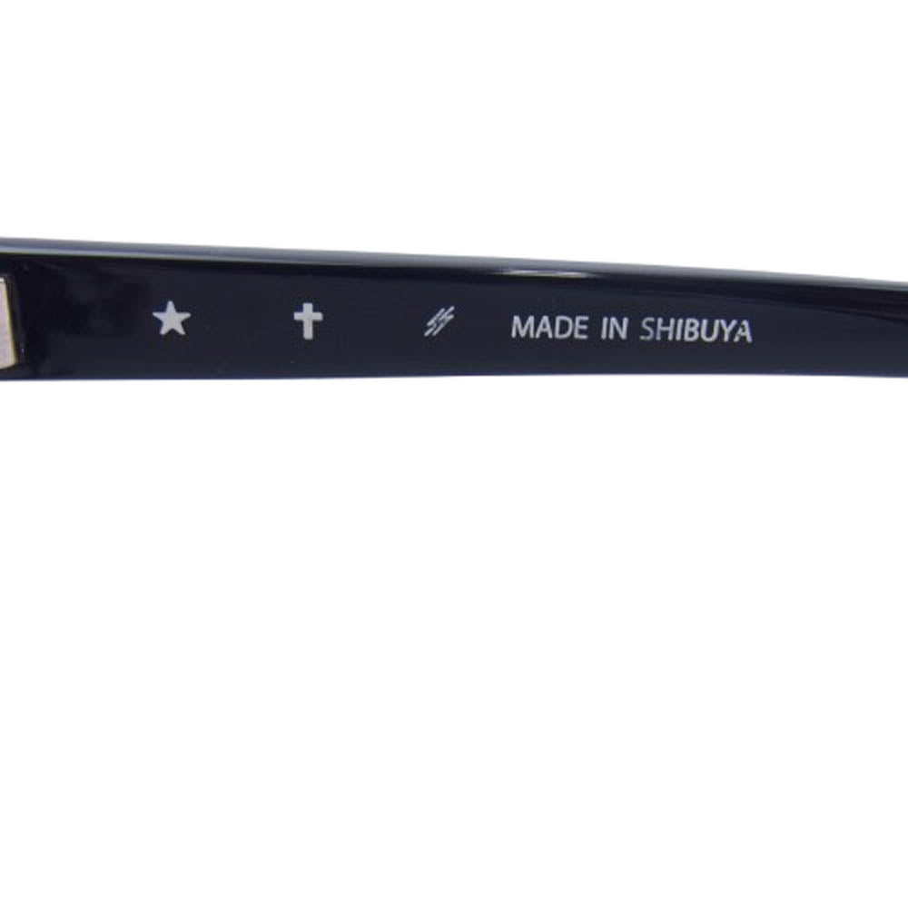 N.S.H エヌエスエイチ made in shibuya Open my way 2 フラットレンズ サングラス アイウェア クリアレンズ ブラック系【中古】