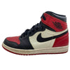 NIKE ナイキ 555088-610 Air Jordan 1 Retro High OG Bred Toe エアジョーダン 1 レトロ ハイ OG ブレッド トゥ ハイカットスニーカー レッド系 26cm【中古】