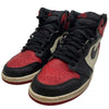 NIKE ナイキ 555088-610 Air Jordan 1 Retro High OG Bred Toe エアジョーダン 1 レトロ ハイ OG ブレッド トゥ ハイカットスニーカー レッド系 26cm【中古】