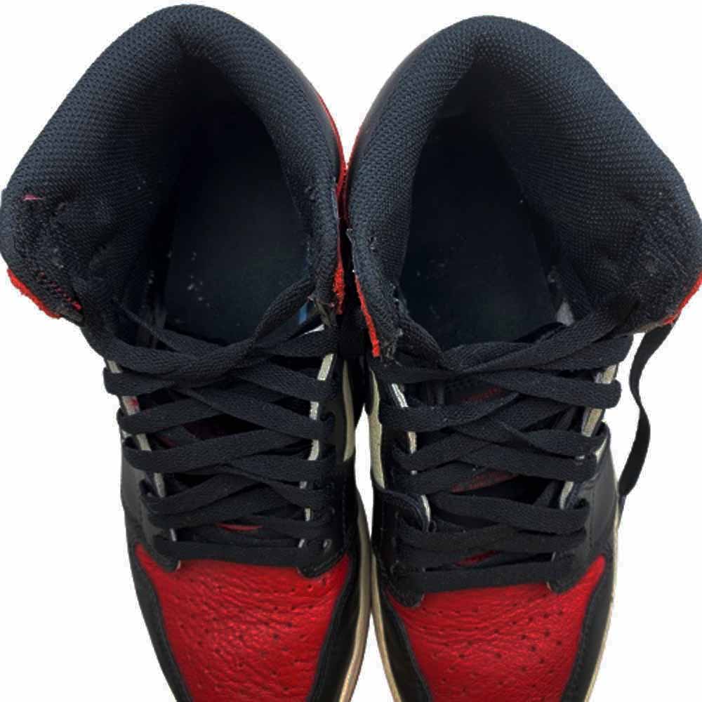 NIKE ナイキ 555088-610 Air Jordan 1 Retro High OG Bred Toe エアジョーダン 1 レトロ ハイ OG ブレッド トゥ ハイカットスニーカー レッド系 26cm【中古】