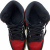 NIKE ナイキ 555088-610 Air Jordan 1 Retro High OG Bred Toe エアジョーダン 1 レトロ ハイ OG ブレッド トゥ ハイカットスニーカー レッド系 26cm【中古】