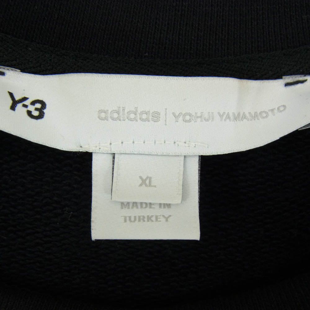 Y-3 Yohji Yamamoto ワイスリー ヨウジヤマモト GV6057 U SQ LBL GRPHC CRW SWTSH スクエア ラベル グラフィック クルーネック スウェット XL ブラック系 XL【中古】