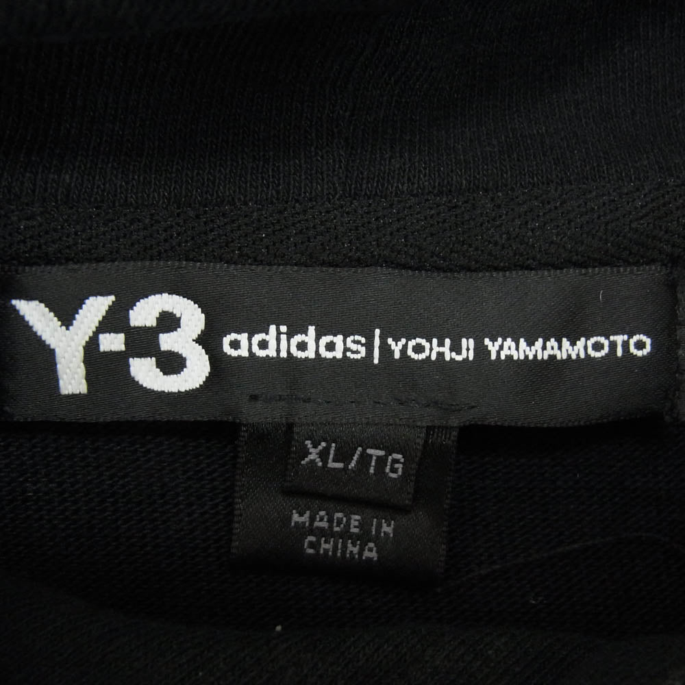 Y-3 Yohji Yamamoto ワイスリー ヨウジヤマモト FP8691 Distressed Signature Hoodie シグネチャー プルオーバー フーディ パーカー XL ブラック系 XL【中古】