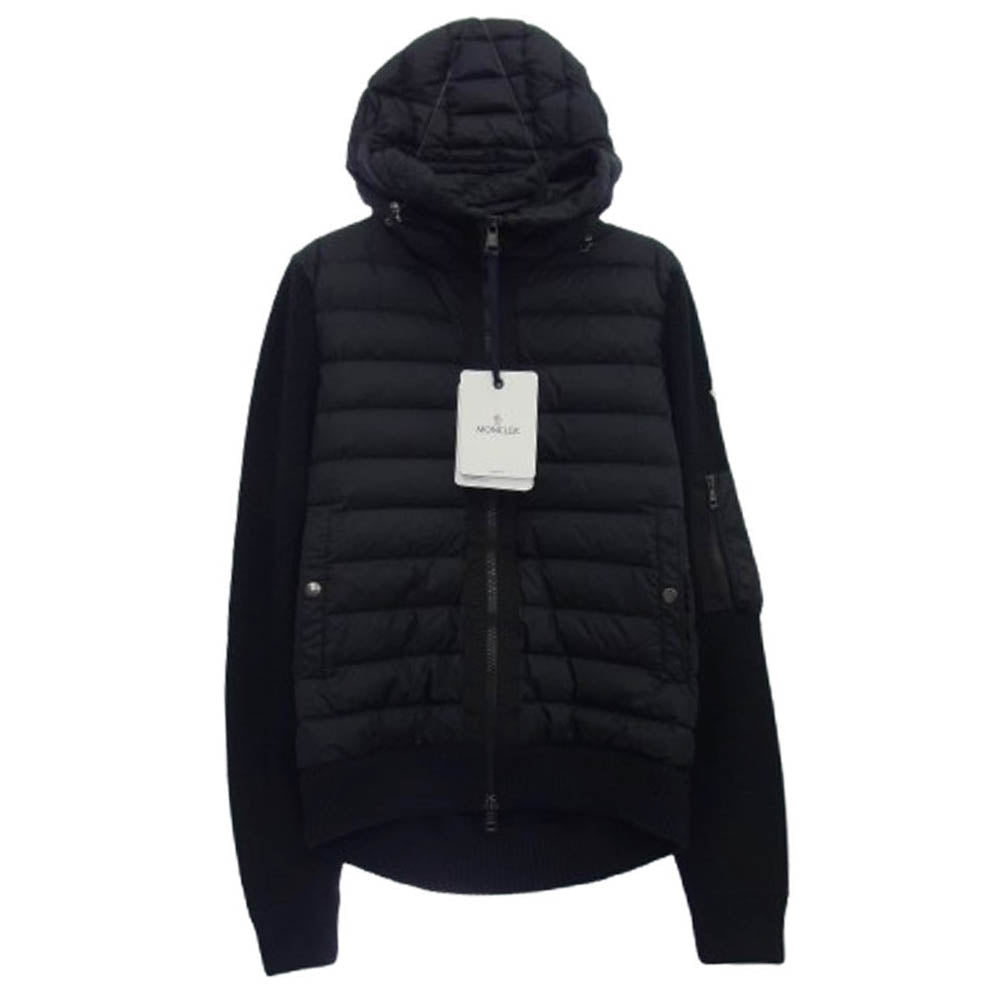 MONCLER モンクレール 20AW F20919850800 A9340 モンクレールジャパンタグ CARDIGAN TRICOT カーディガン トリコ ダウン ジャケット ブラック系 L【中古】
