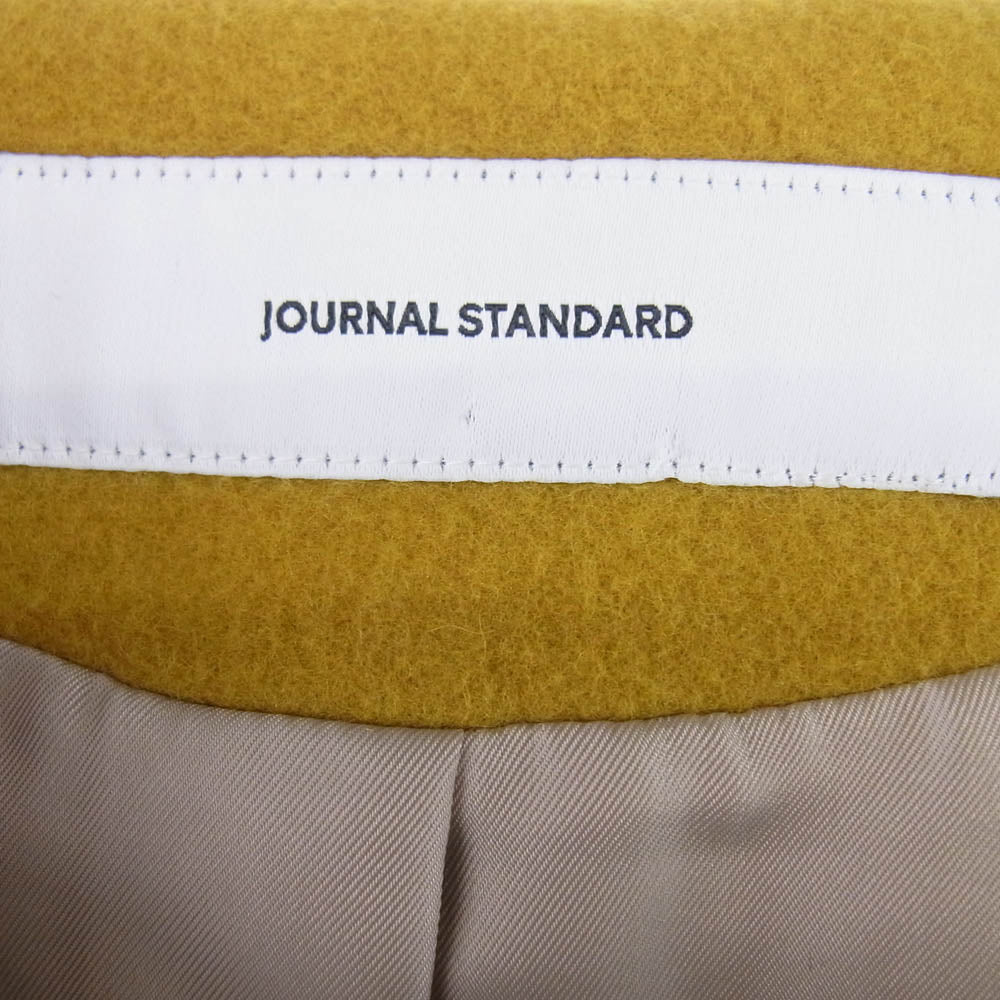 JOURNAL STANDARD ジャーナルスタンダード ノーカラー コート イエロー系 F【中古】