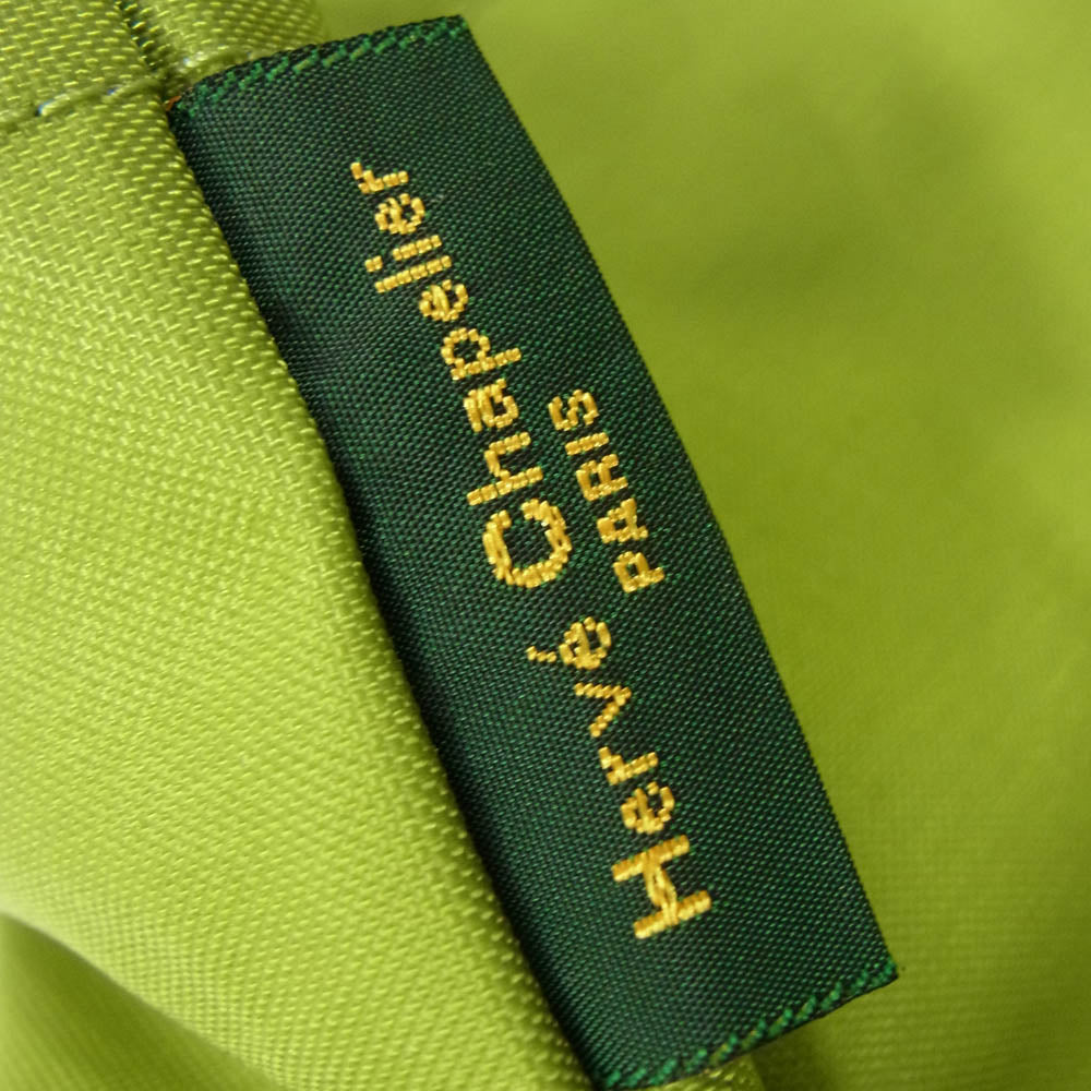 Herve Chapelier エルベ・シャプリエ 1027N トートバッグ レディース バッグ ミディアム スクエアベース ライトグリーン系 M【中古】