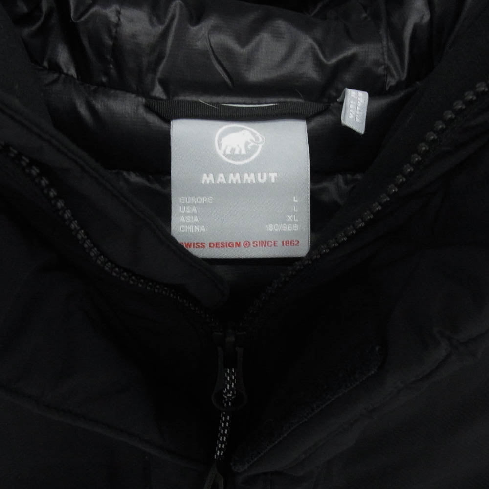 Mammut マムート 1011-01940 Icefall SO Thermo Hooded Jacket AF Men アイスフォール サーモ フーデッド ダウンジャケット メンズ ブラック系 XL【中古】