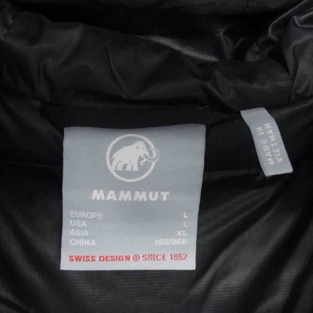 Mammut マムート 1011-01940 Icefall SO Thermo Hooded Jacket AF Men アイスフォール サーモ フーデッド ダウンジャケット メンズ ブラック系 XL【中古】