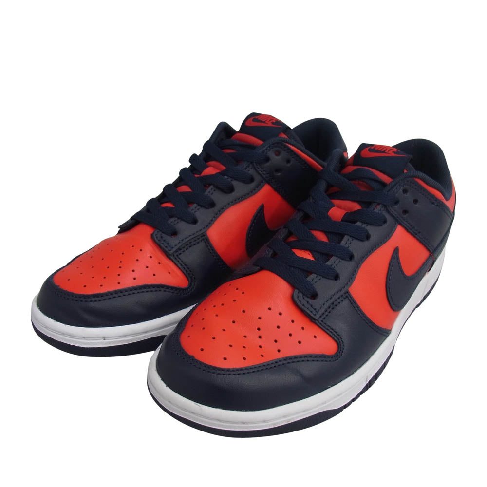 NIKE ナイキ DV0833-601 Dunk Low Retro University Red Obsidia ダンク ロー レトロ ユニバーシティレッド オブシディアン スニーカー レッド系 ネイビー系 27cm【美品】【中古】