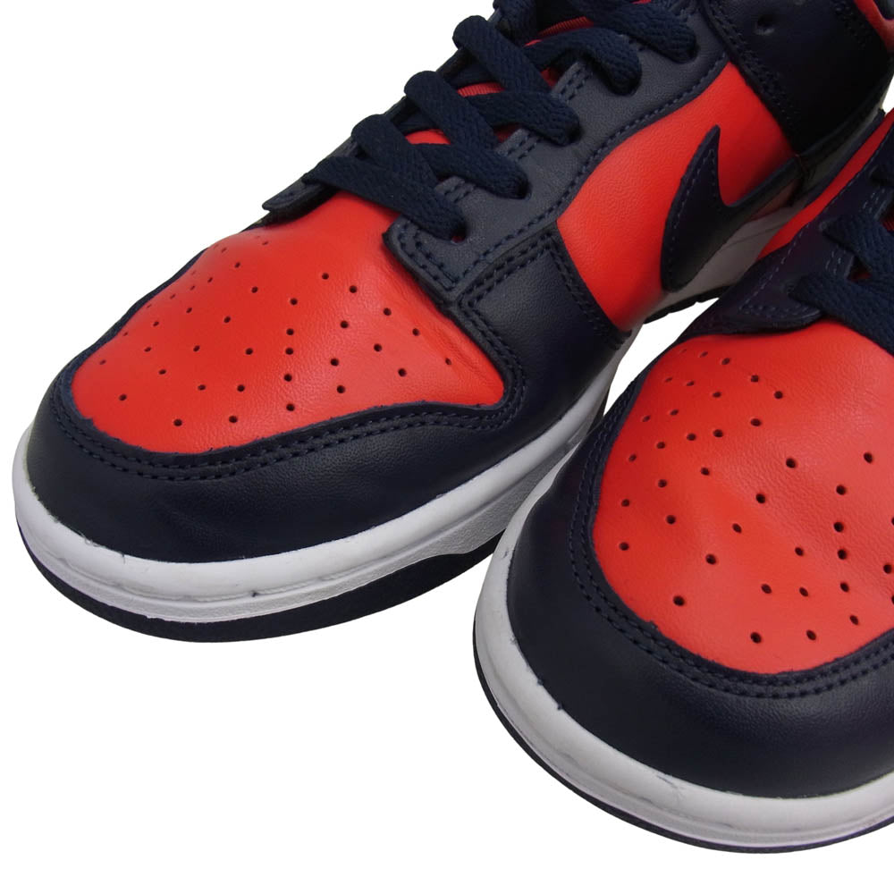 NIKE ナイキ DV0833-601 Dunk Low Retro University Red Obsidia ダンク ロー レトロ ユニバーシティレッド オブシディアン スニーカー レッド系 ネイビー系 27cm【美品】【中古】