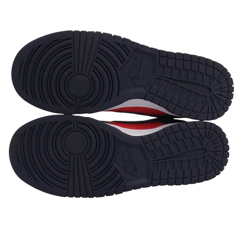 NIKE ナイキ DV0833-601 Dunk Low Retro University Red Obsidia ダンク ロー レトロ ユニバーシティレッド オブシディアン スニーカー レッド系 ネイビー系 27cm【美品】【中古】