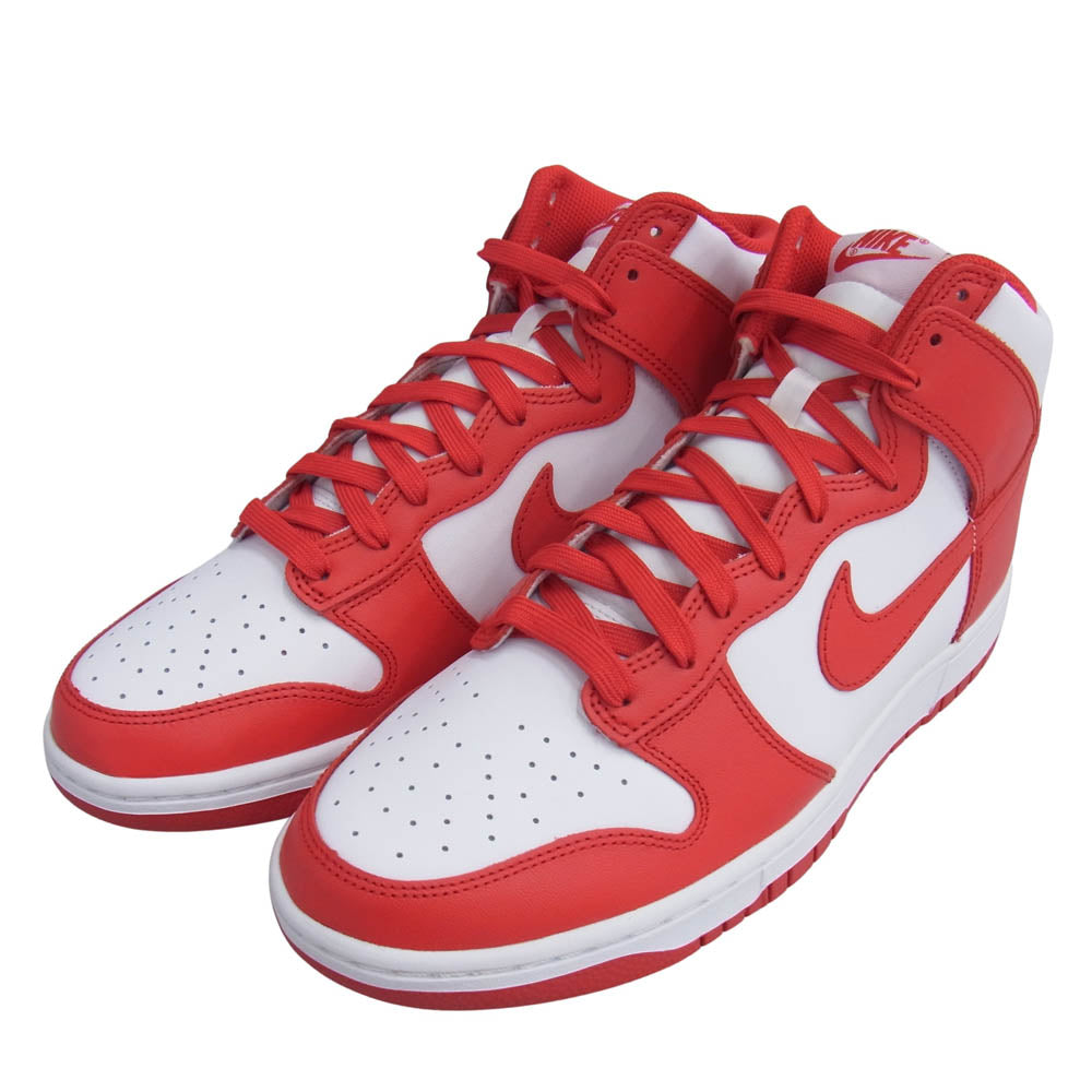 NIKE ナイキ DD1399-106 Dunk High Championship White and Red ダンク ハイ チャンピオンシップ ホワイト アンド レッド スニーカー レッド系 ホワイト系 28cm【新古品】【未使用】【中古】