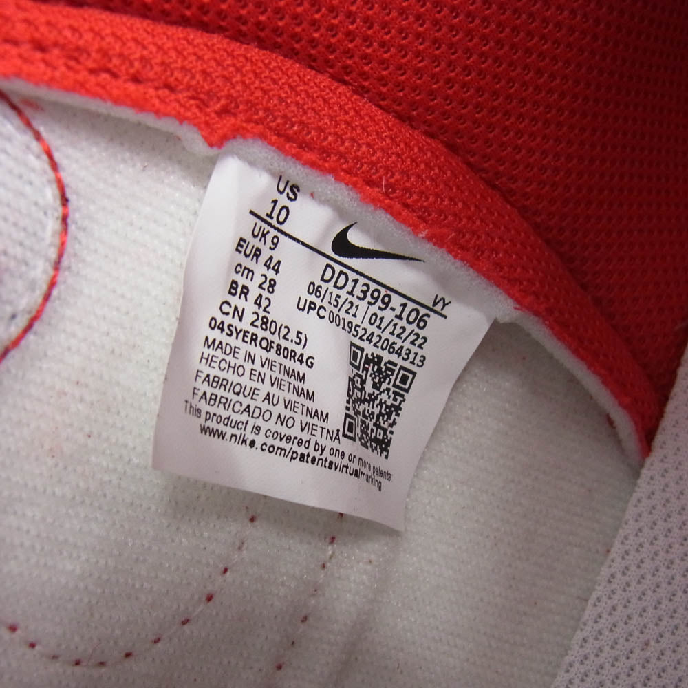 NIKE ナイキ DD1399-106 Dunk High Championship White and Red ダンク ハイ チャンピオンシップ ホワイト アンド レッド スニーカー レッド系 ホワイト系 28cm【新古品】【未使用】【中古】