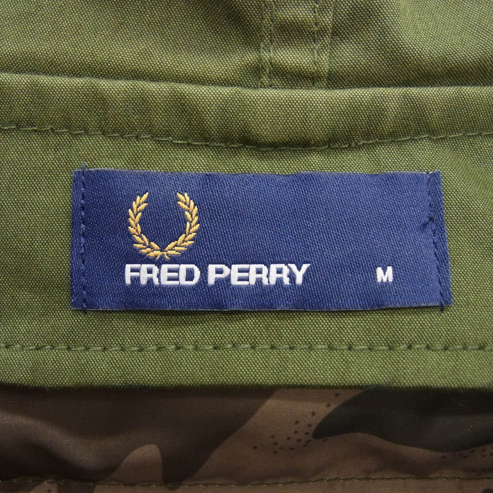 FRED PERRY フレッドペリー FISHTAIL PARKA フィッシュテール コート モッズコート ライナー付き グリーン系 M【中古】