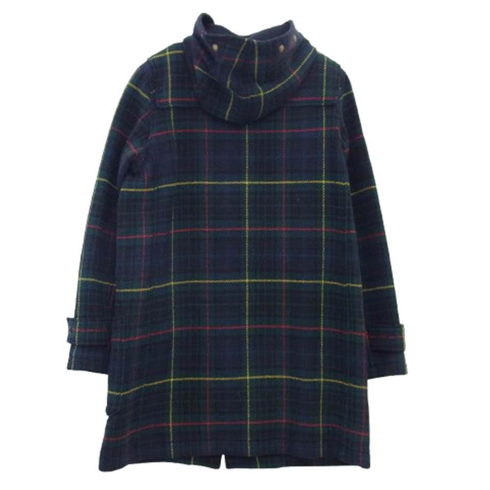 ラグビー ラルフローレン チェック柄 ダッフルコート グリーン系 L【美品】【中古】