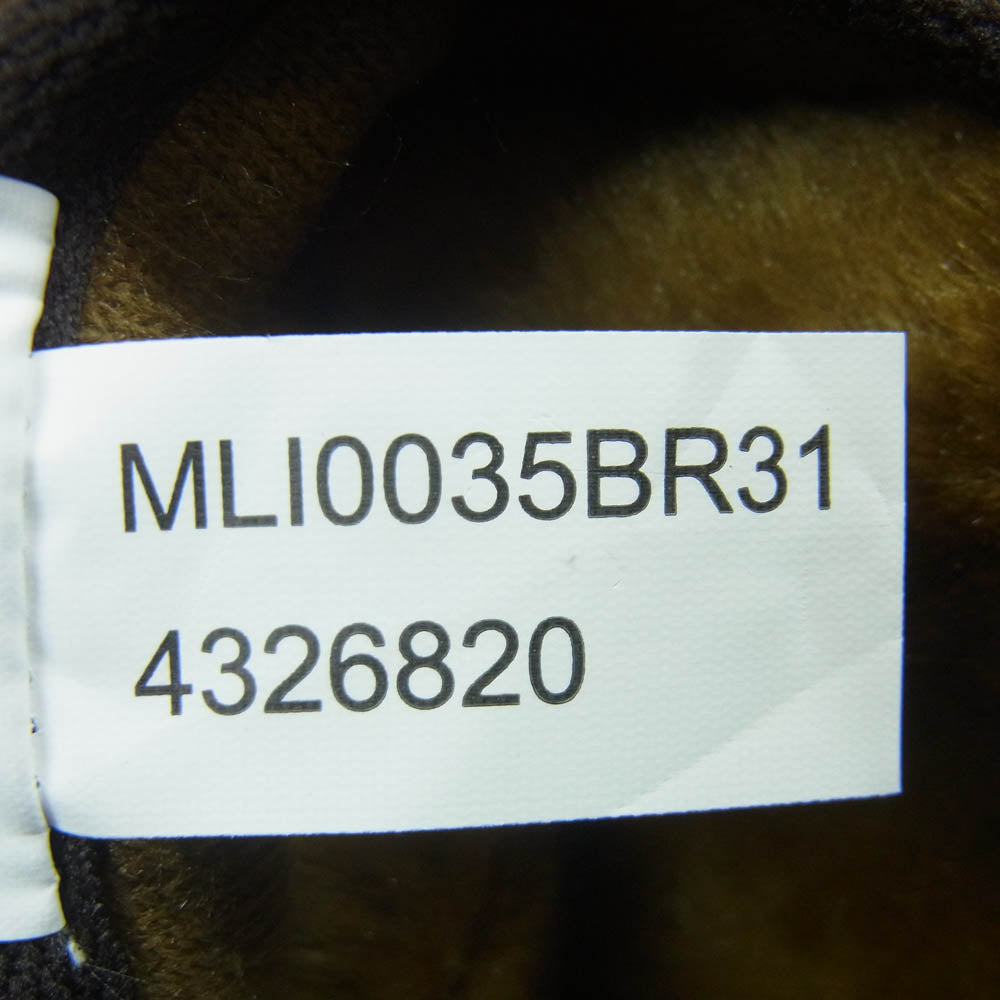 Barbour バブアー 222MLI0035 SL FUR LINER フロント ジップ ファー ライナー リバーシブル ボア ベスト ブラウン系 カーキ系 38【中古】