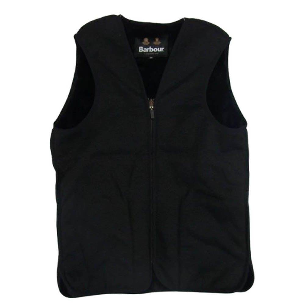Barbour バブアー 232MLI0035 フロントジップ ファー ライナーベスト ブラック ブラック系 38【中古】