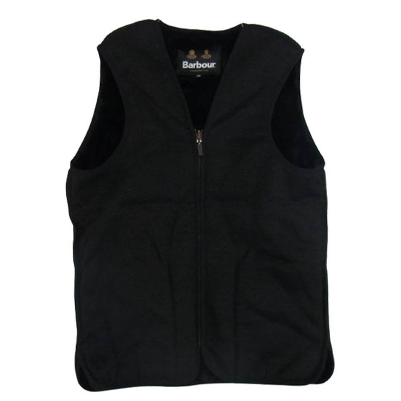 Barbour バブアー 232MLI0035 フロントジップ ファー ライナーベスト ブラック ブラック系 38【中古】