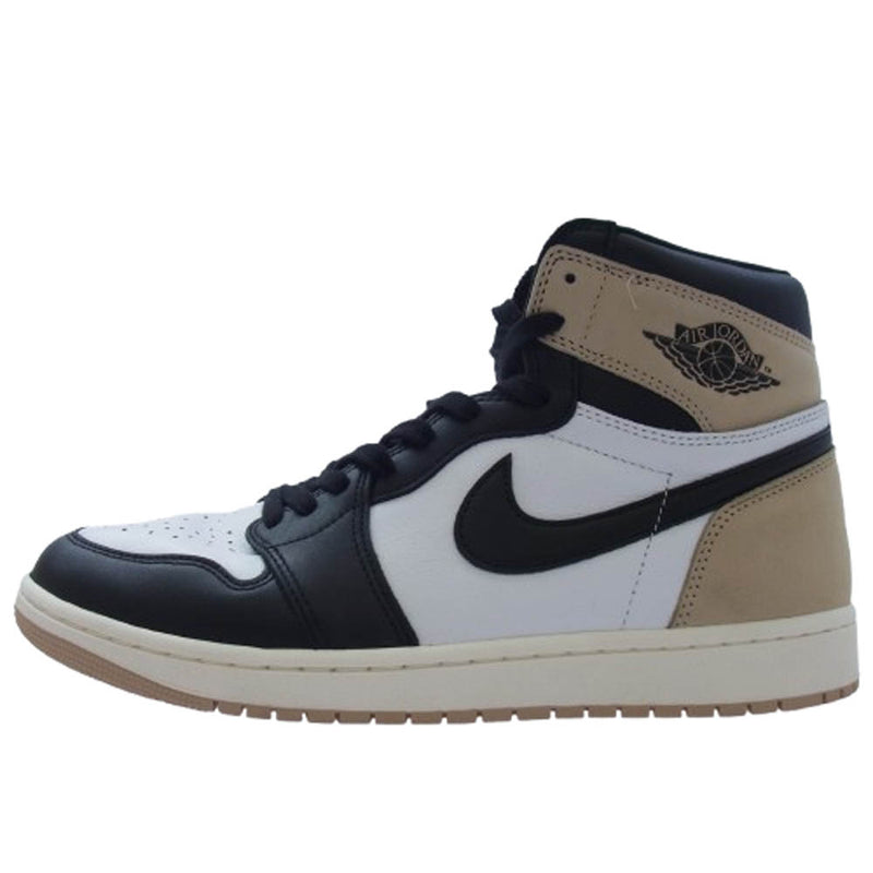 NIKE ナイキ FD2596-021 Women's Air Jordan 1 Retro High OG Latte ウィメンズ エアジョーダン1 レトロ ハイ OG ラテ スニーカー ベージュ系 ブラック系 ホワイト系 28.5cm【美品】【中古】