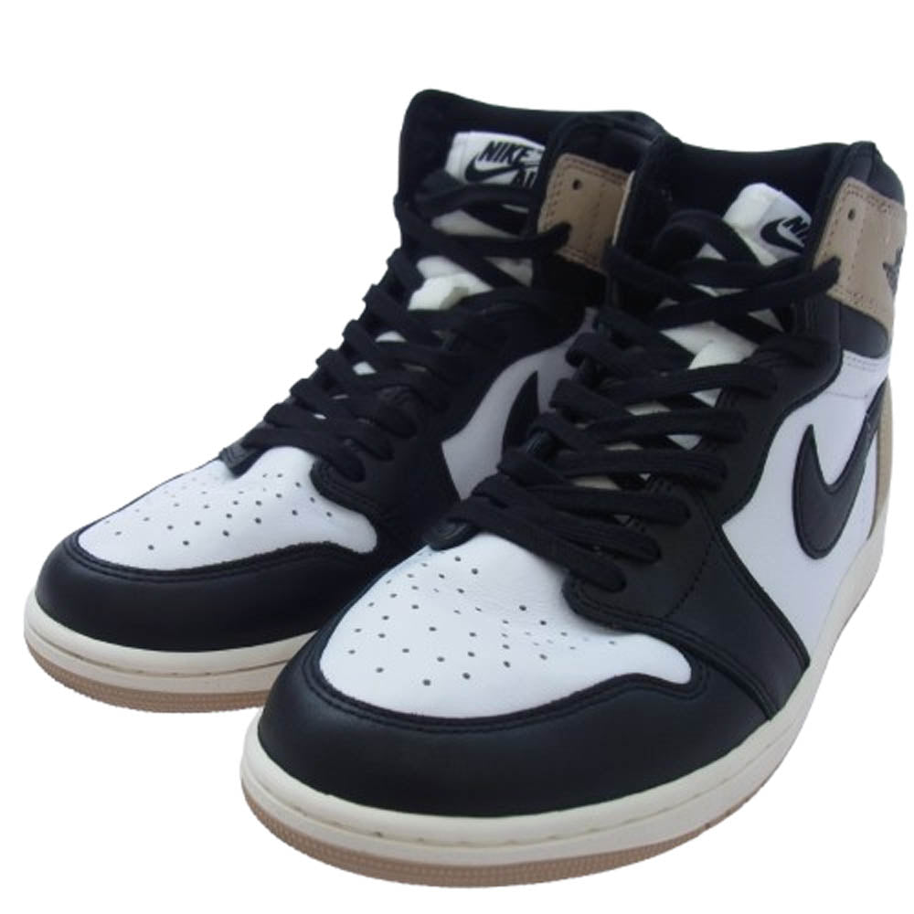 NIKE ナイキ FD2596-021 Women's Air Jordan 1 Retro High OG Latte ウィメンズ エアジョーダン1 レトロ ハイ OG ラテ スニーカー ベージュ系 ブラック系 ホワイト系 28.5cm【美品】【中古】