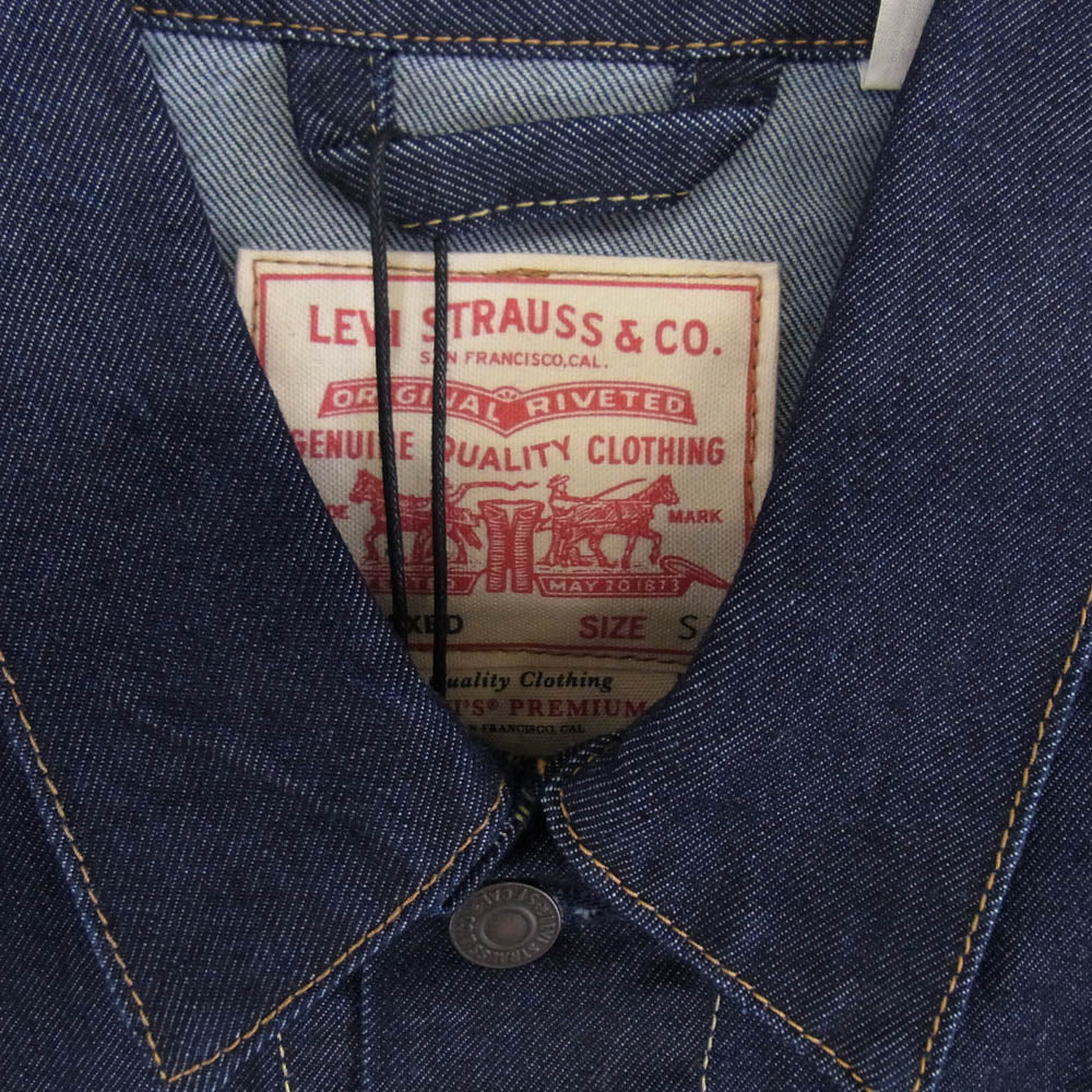 Levi's リーバイス PREMIUM プレミアム デニムジャケット トラッカージャケット インディゴブルー系 S【新古品】【未使用】【中古】