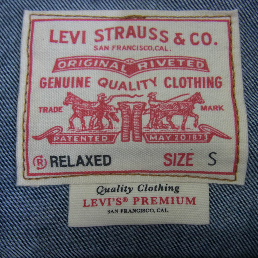 Levi's リーバイス PREMIUM プレミアム デニムジャケット トラッカージャケット インディゴブルー系 S【新古品】【未使用】【中古】
